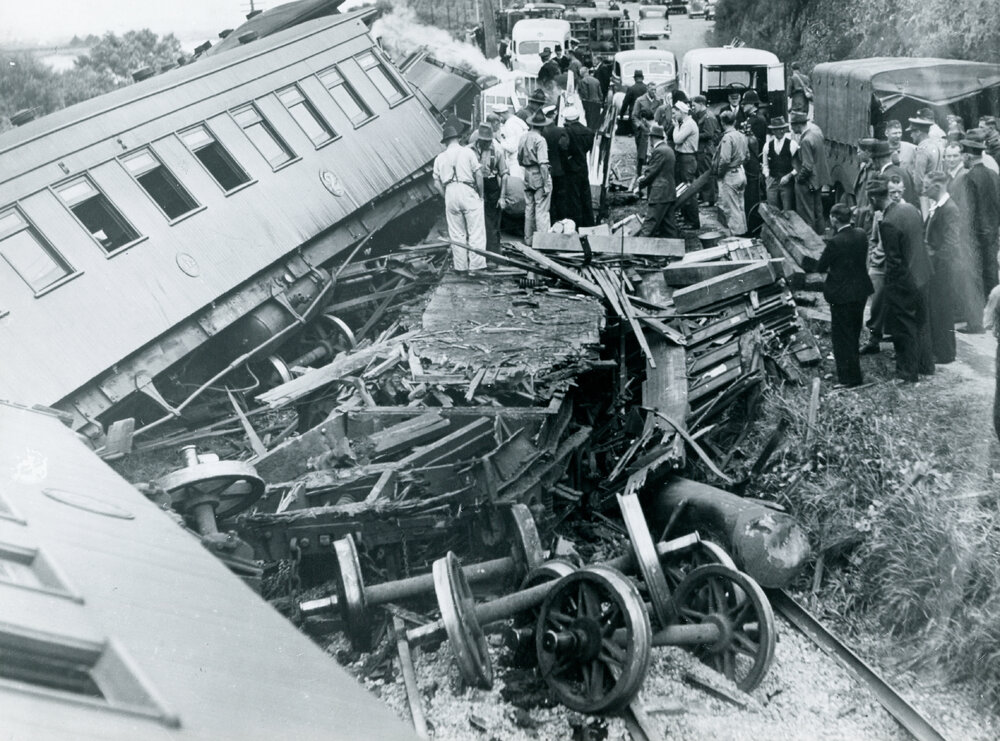Rail accident near Haywards Station 