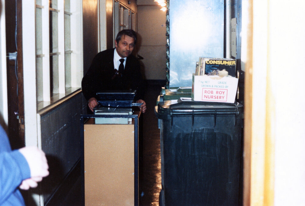 Library Custodian Frank Forstner