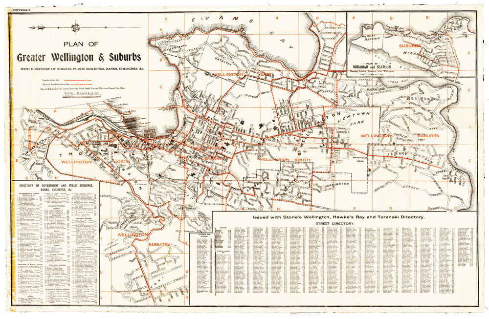 Plan of Greater Wellington &amp; Suburbs [c. 1912]