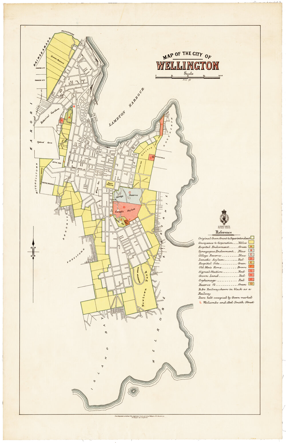 Map Of The City Of Wellington 1899 Wellington City Libraries 109689 Max