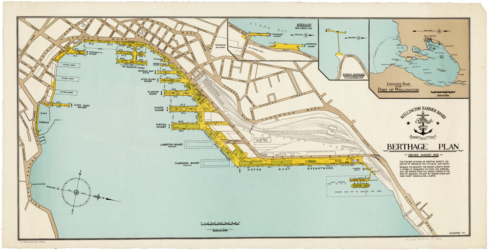 Wellington Harbour Board Berthage Plan [1955]