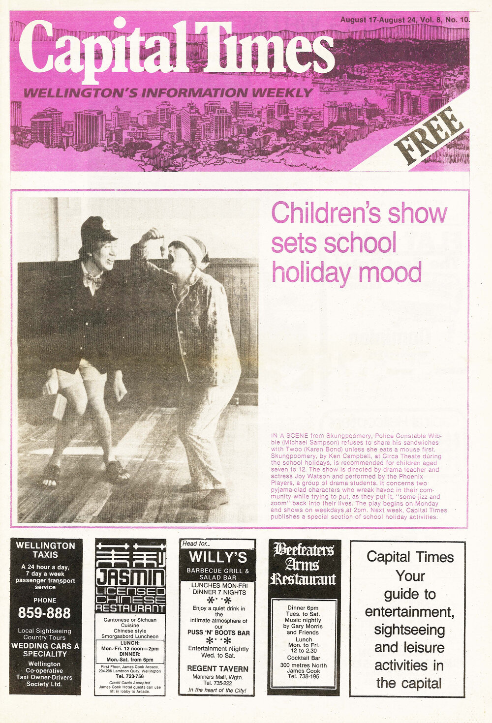 Capital Times, 17th August 1982