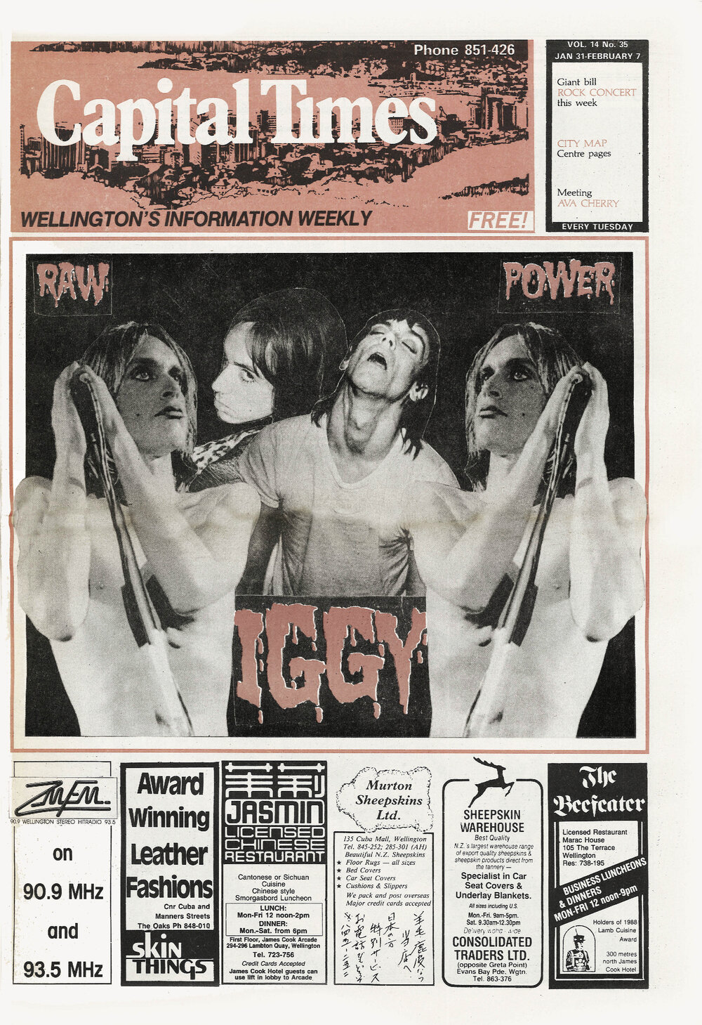 Capital Times, 31st January 1989
