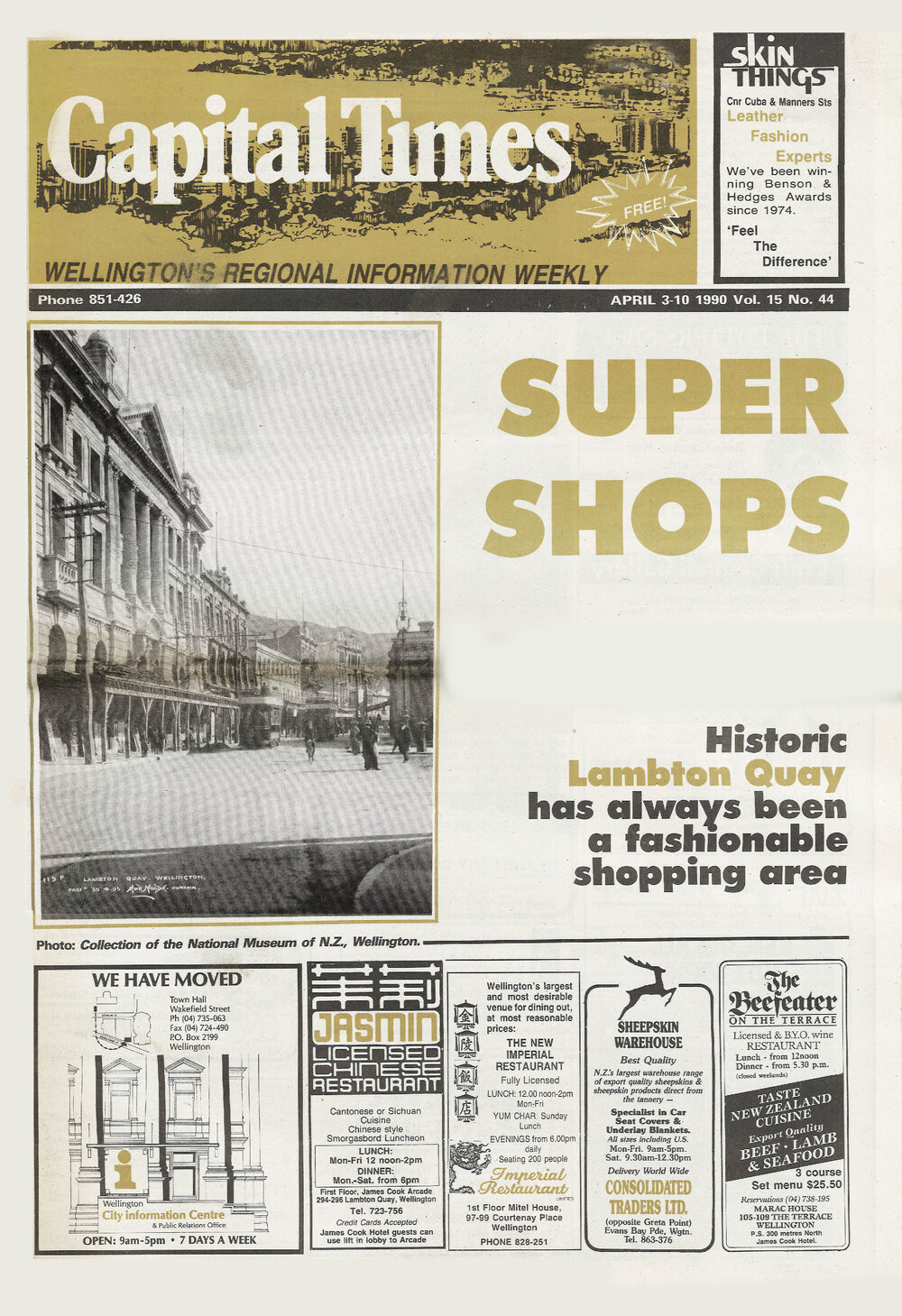 Capital Times, 3rd April 1990