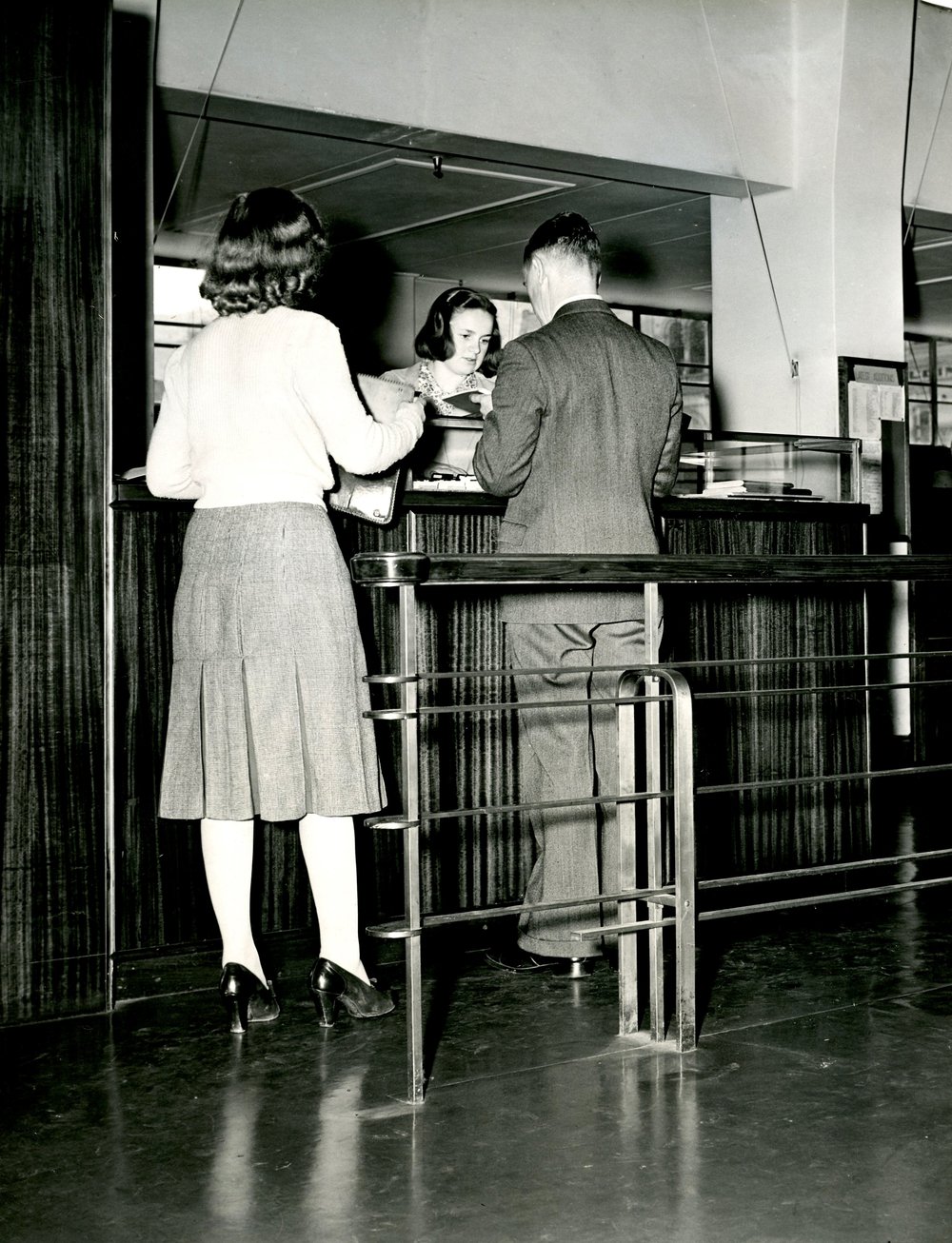 Returns Desk, Wellington Central Public Library