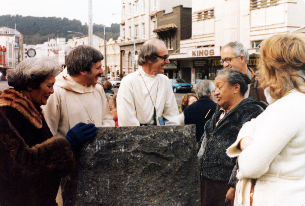 Ceremony at Te Aro Park for the 140th anniversary of the first Methodist service