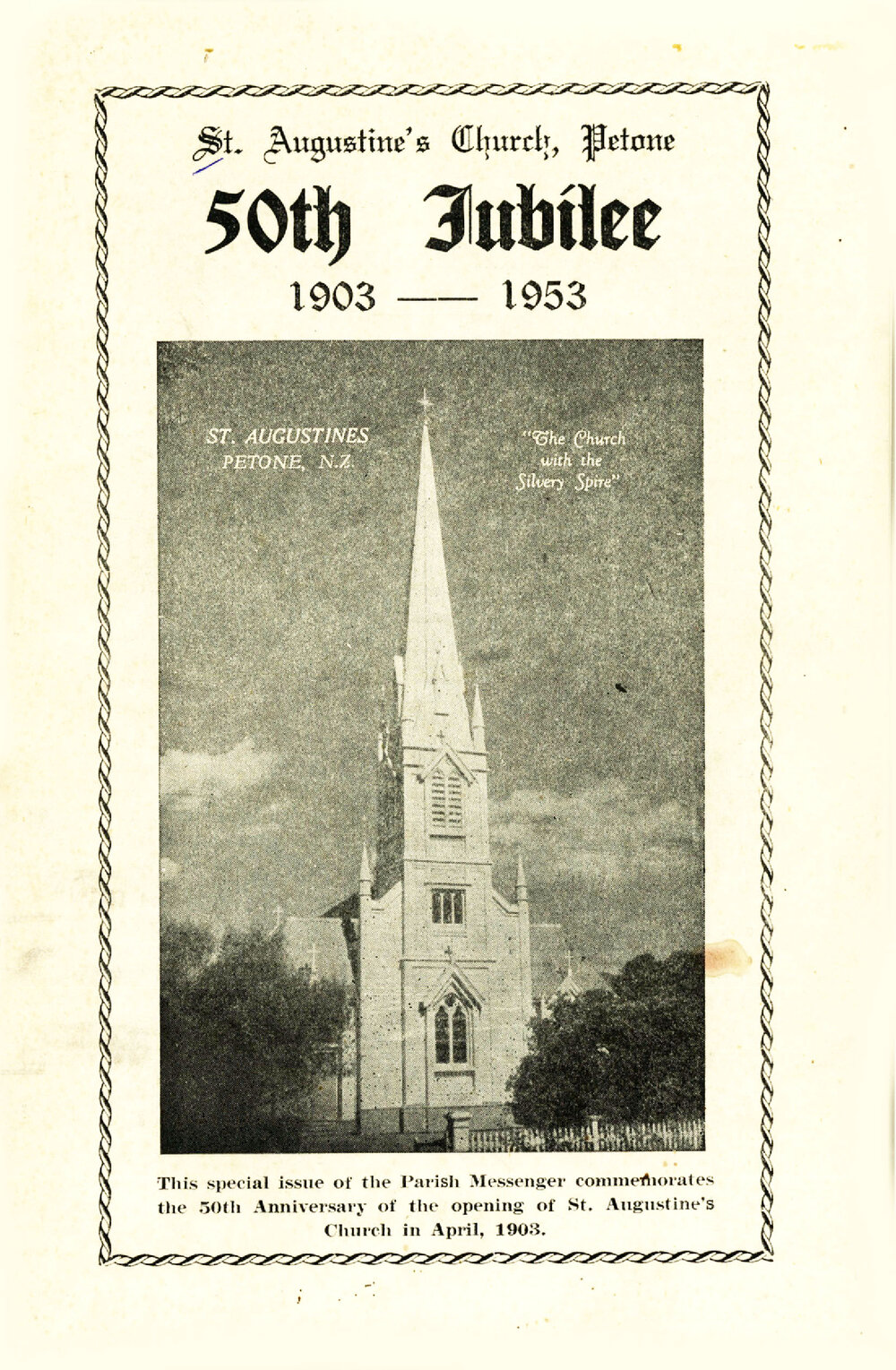 St. Augustine's Church, Petone, 50th Jubilee, 1903-1953