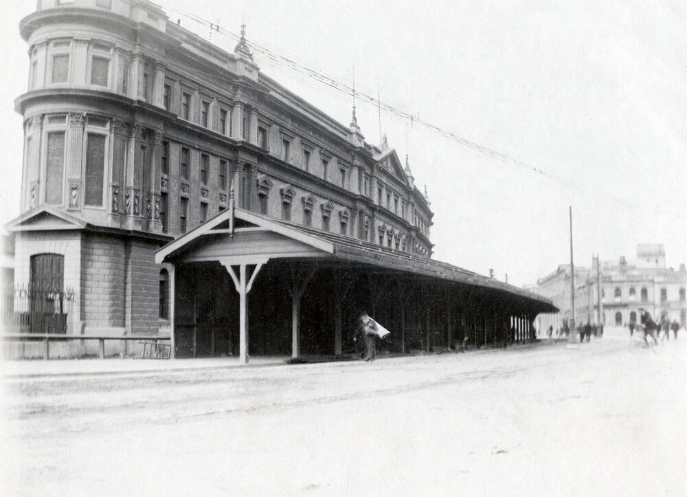 Cart shelter at Jervois Quay