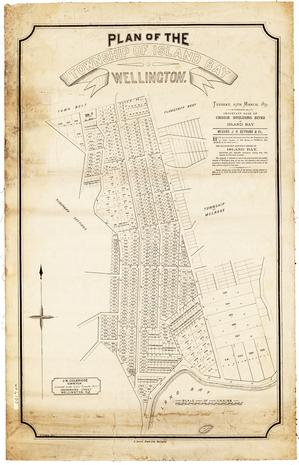 Plan of the Township of Island Bay, Wellington [1879]