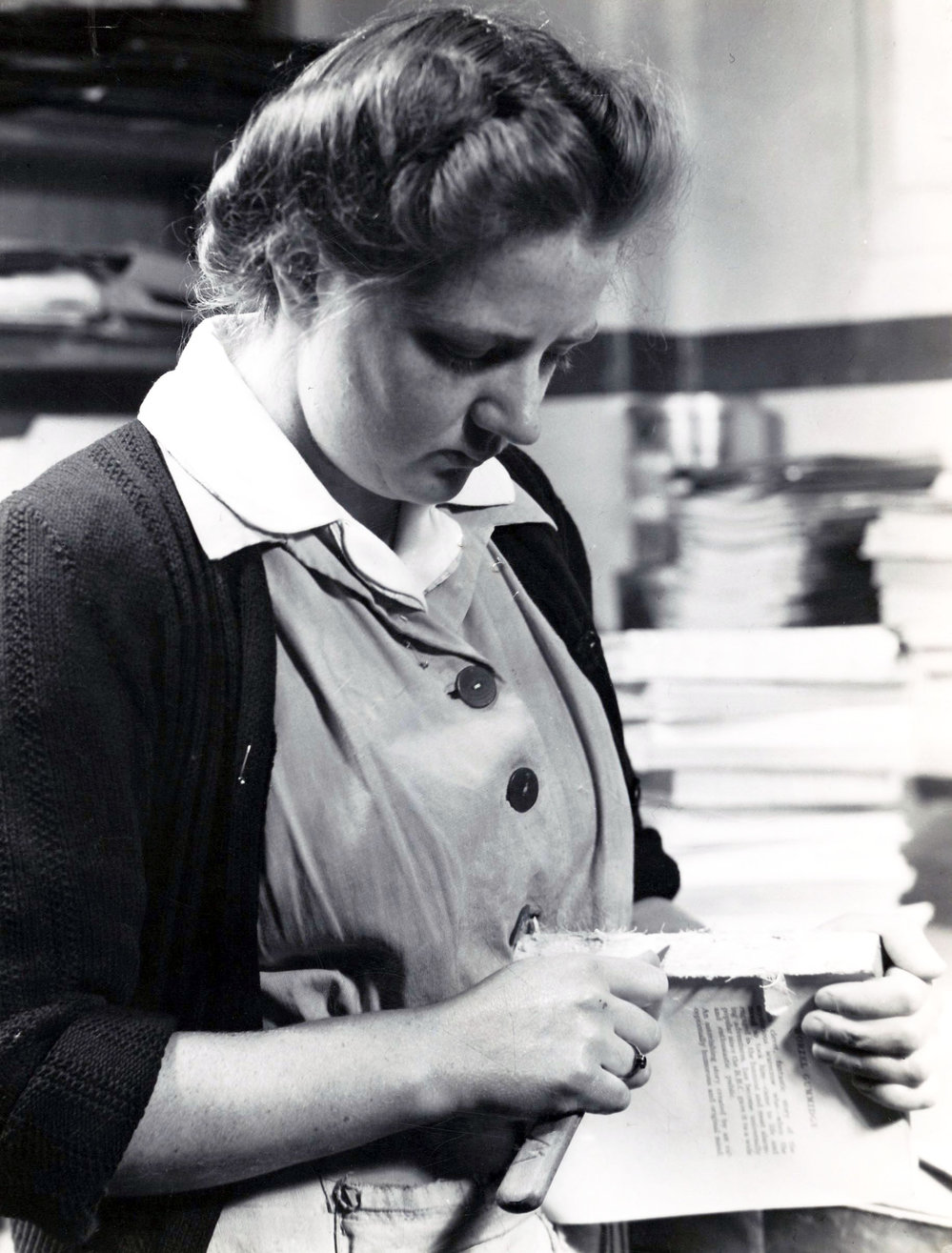 Bindery in the Central Public Library