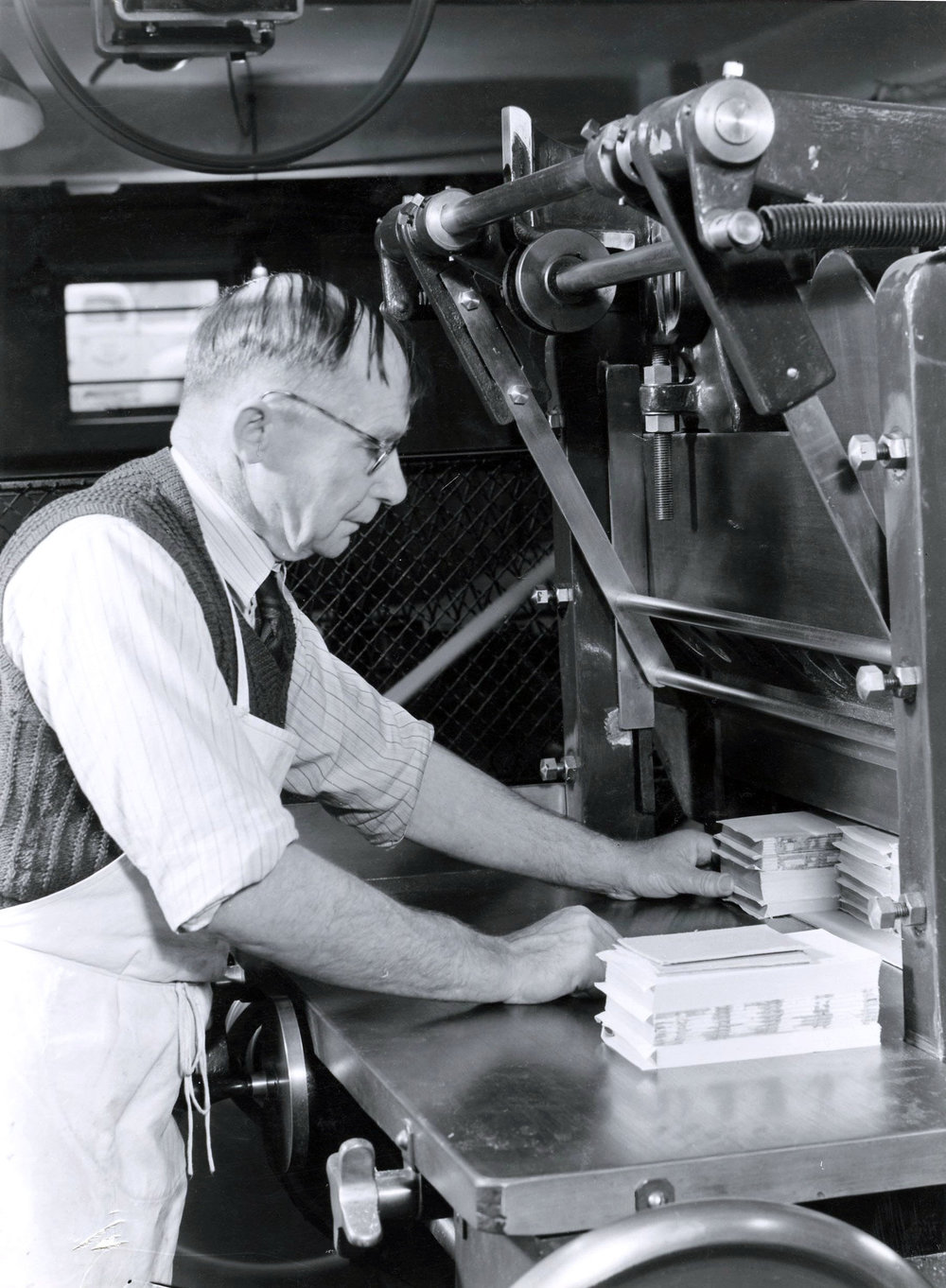 Bindery in the Central Public Library