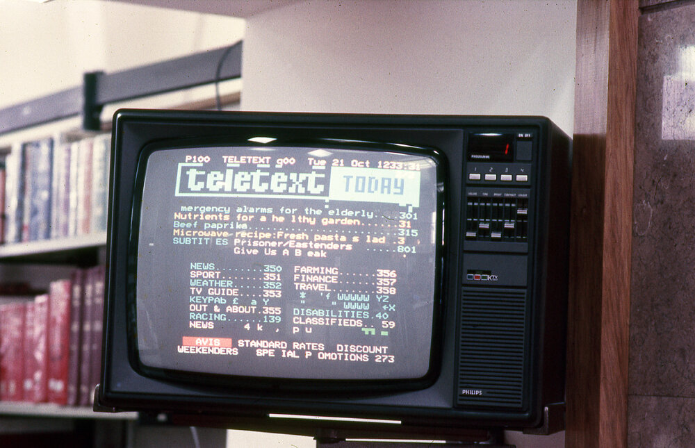 Teletext at the library