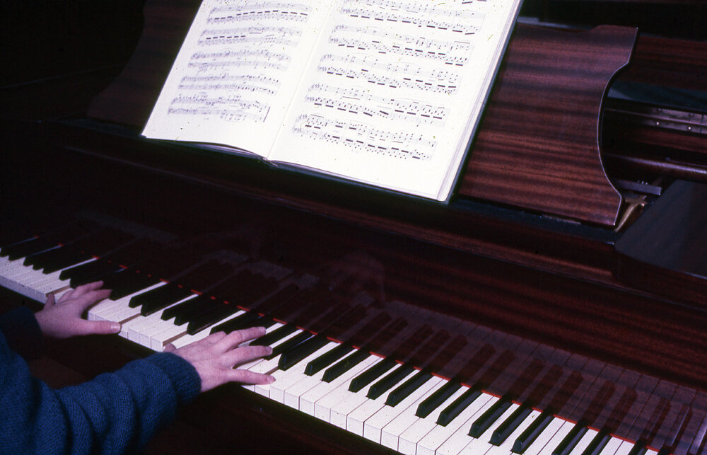 Piano at the library