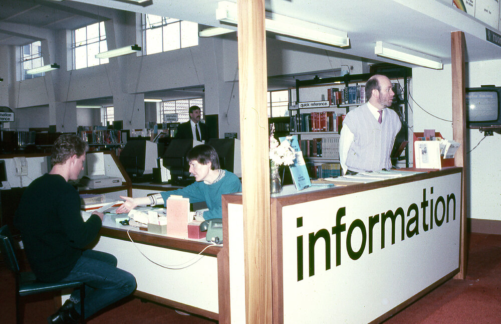 Central Library information desk 