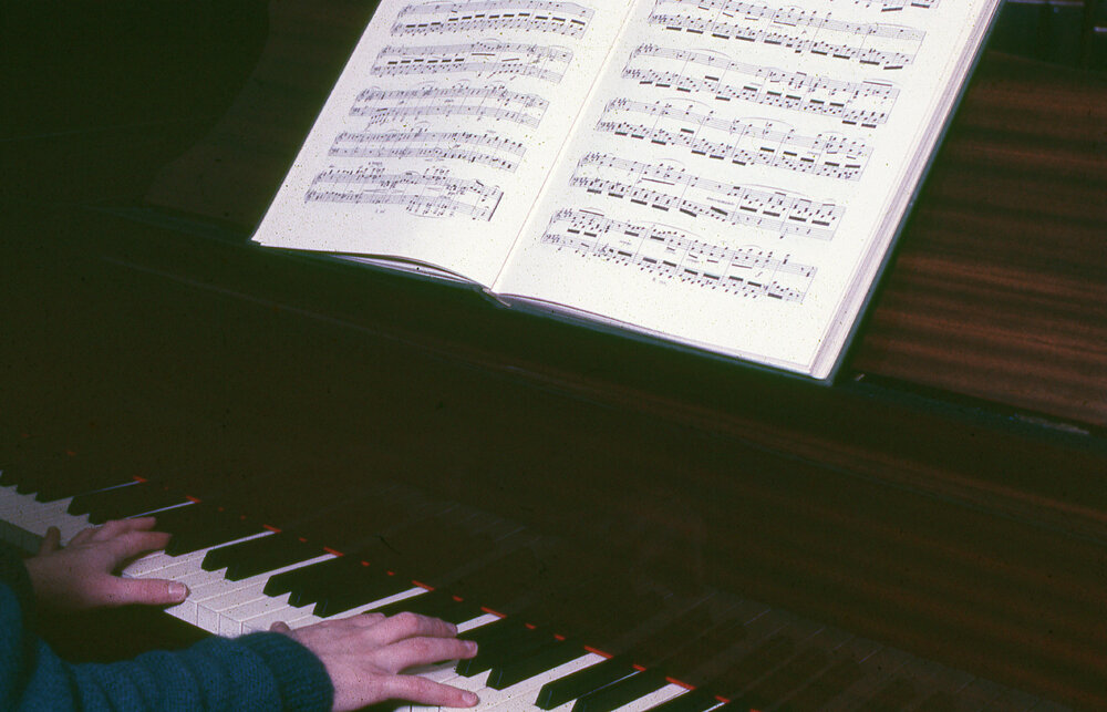 Piano at the library