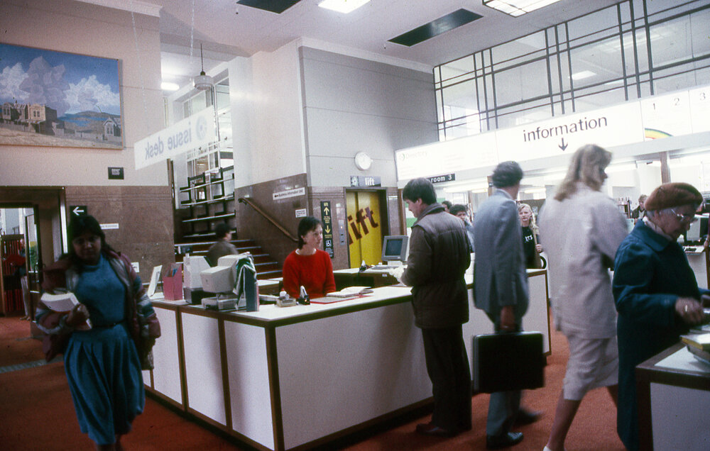 Central Library issues desk