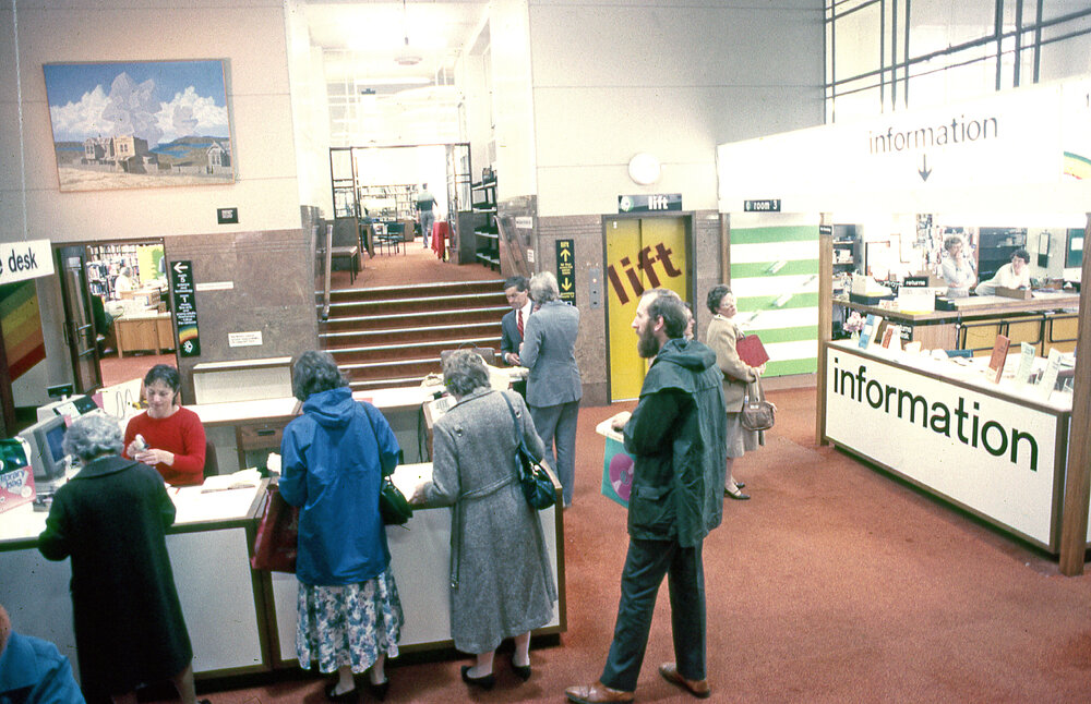 Central Library issues desk