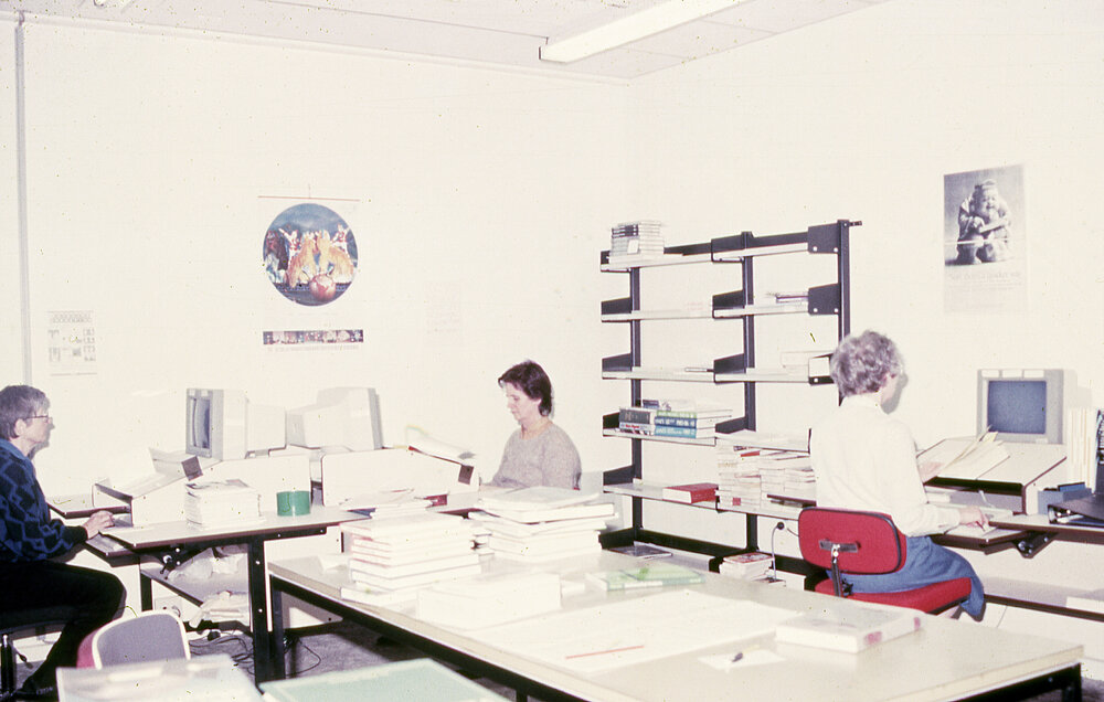 Library staff workroom