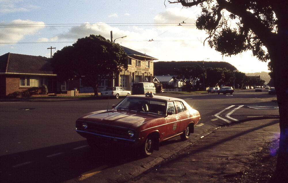Taxi on Miramar Avenue