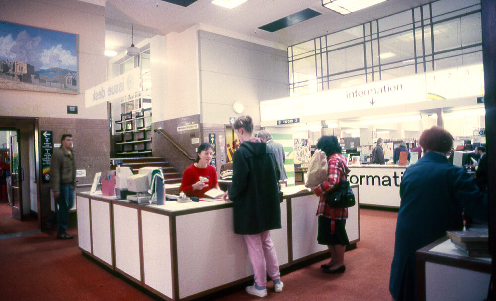 Central Library issues desk