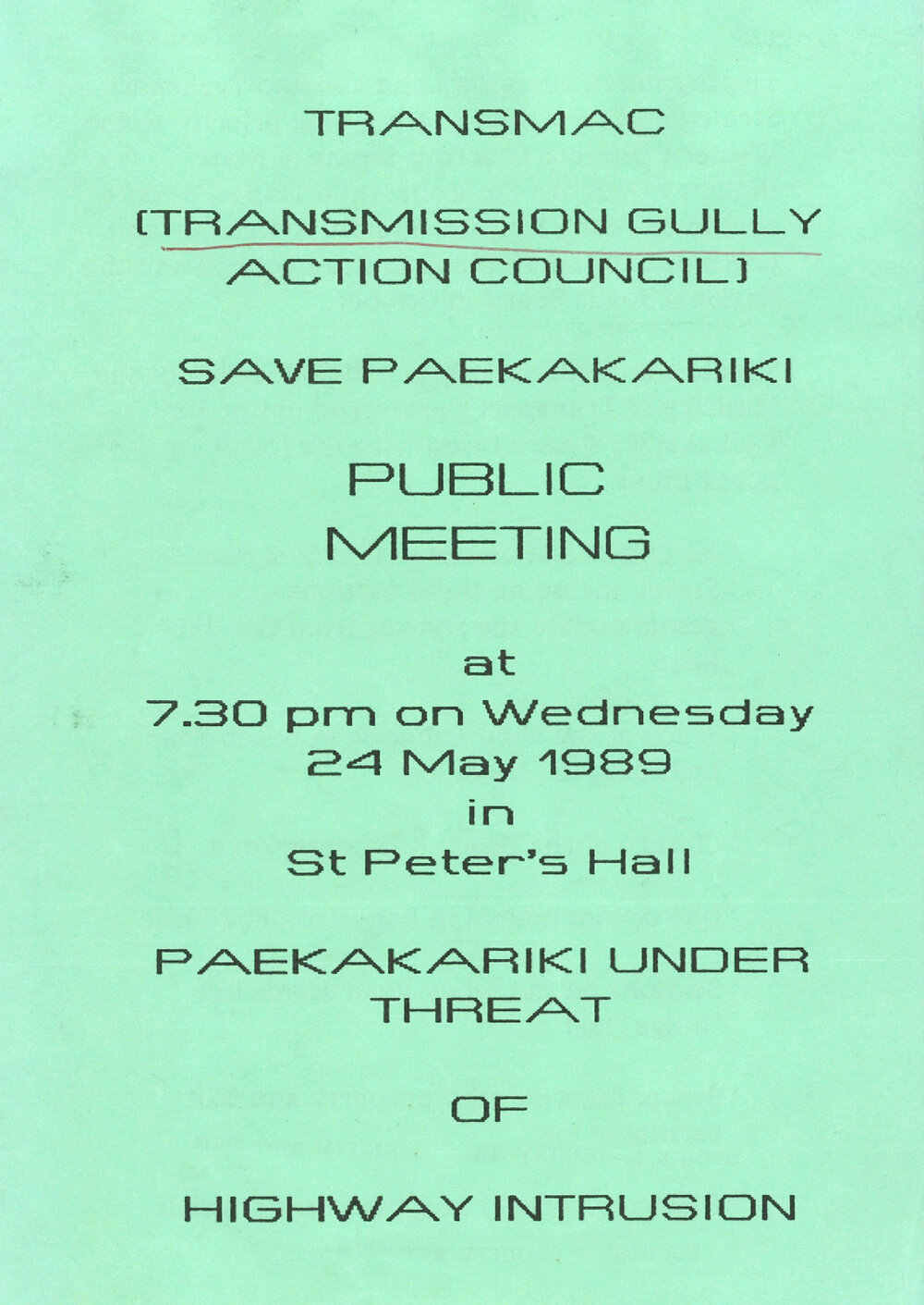 Save Paekakariki : Public Meeting
