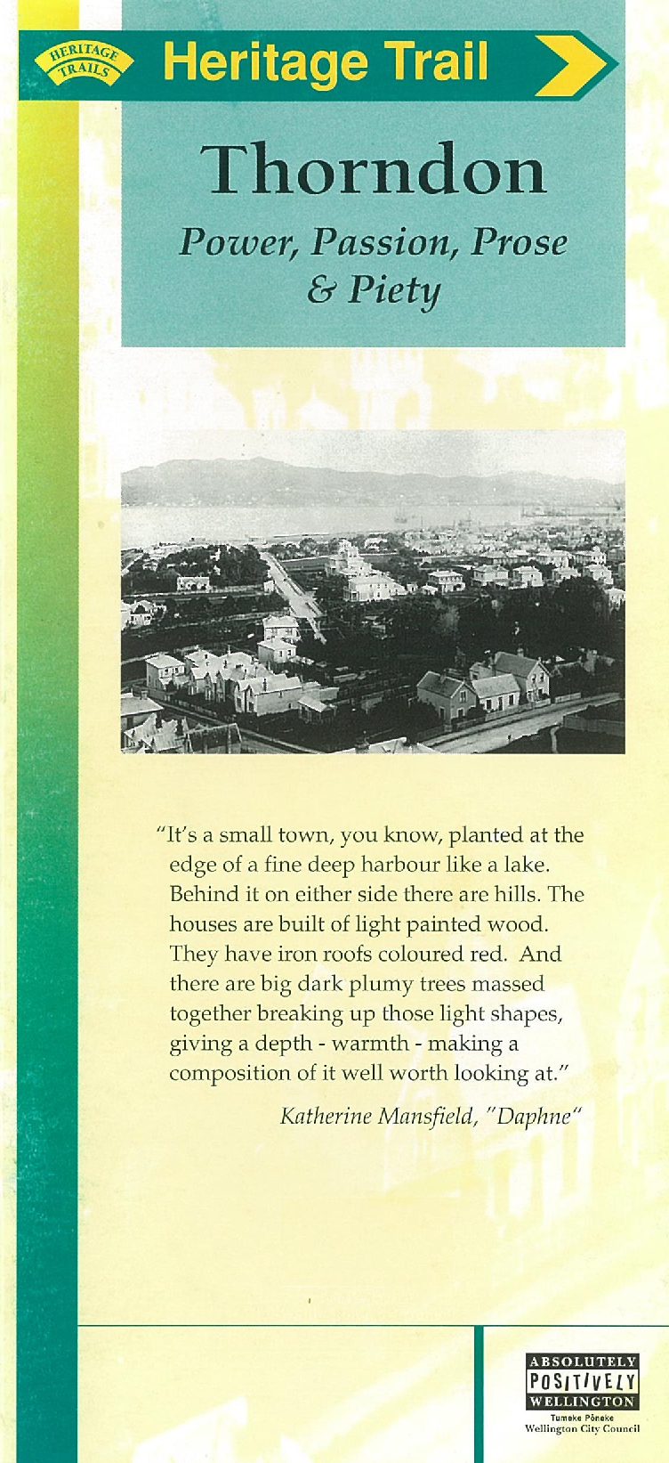 Thorndon : Power, Passion, Prose &amp; Piety