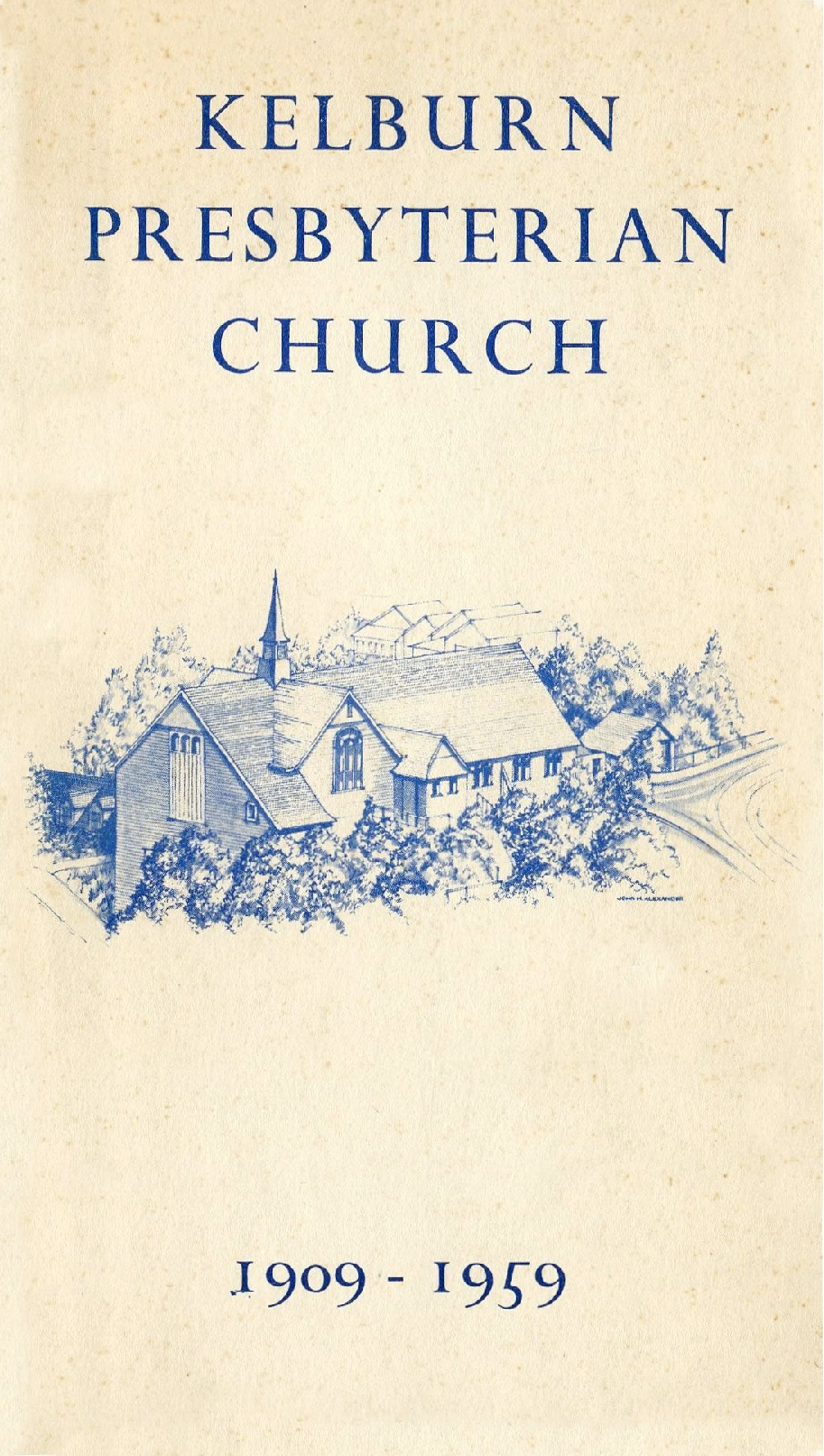 Kelburn Presbyterian Church : 1909 - 1959