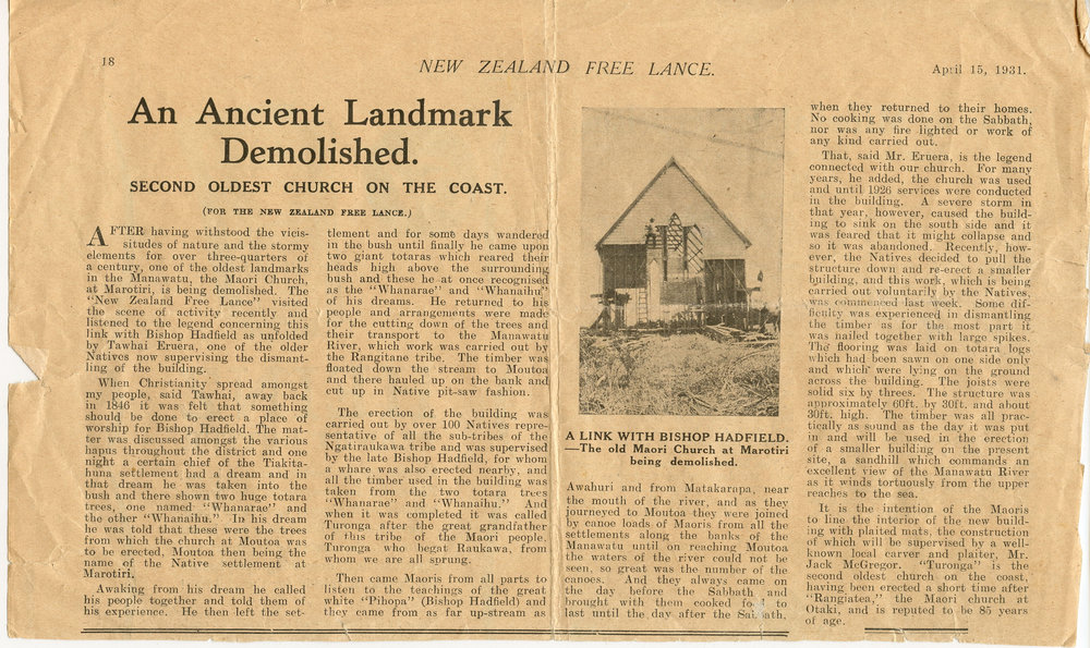 'An Ancient Landmark Demolished'