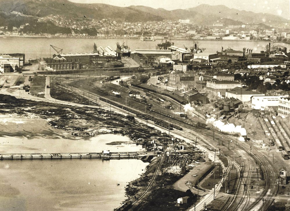 Thorndon Railways Station and rail yards