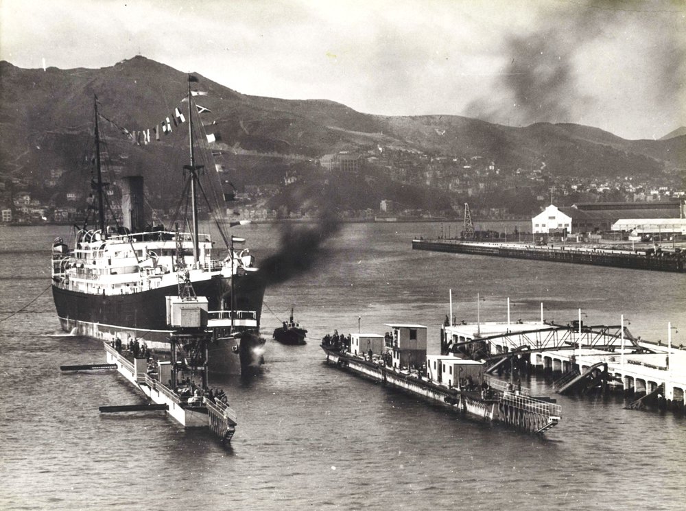 S.S. Ruahine at floating dock