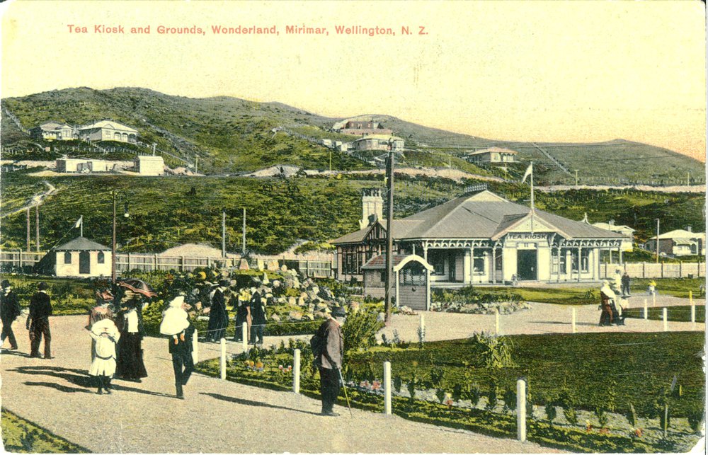 Tea Kiosk and grounds at "Wonderland", Miramar