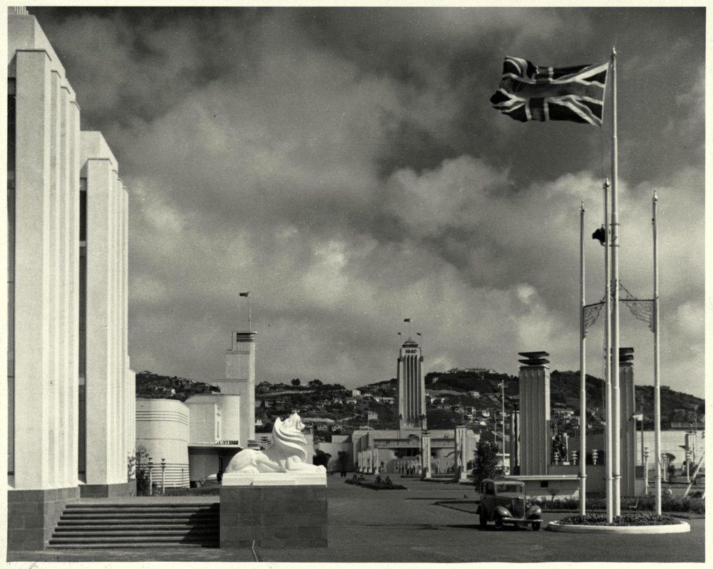 View along Centennial Avenue from the United Kingdom pavilion
