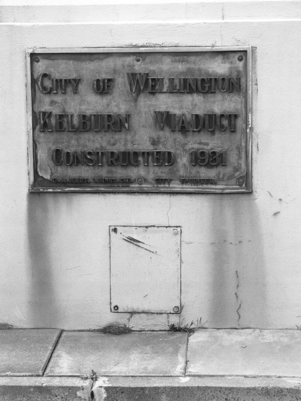Plaque, Kelburn Viaduct