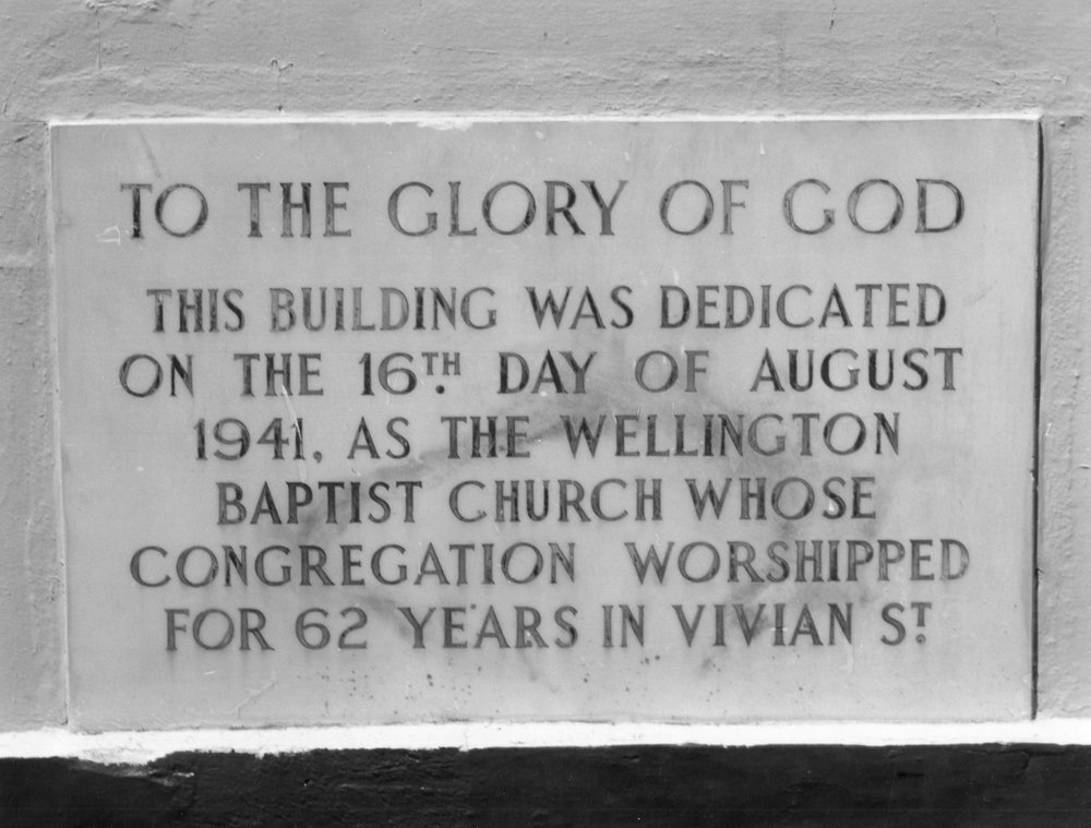Wellington Baptist Church, Boulcott Street