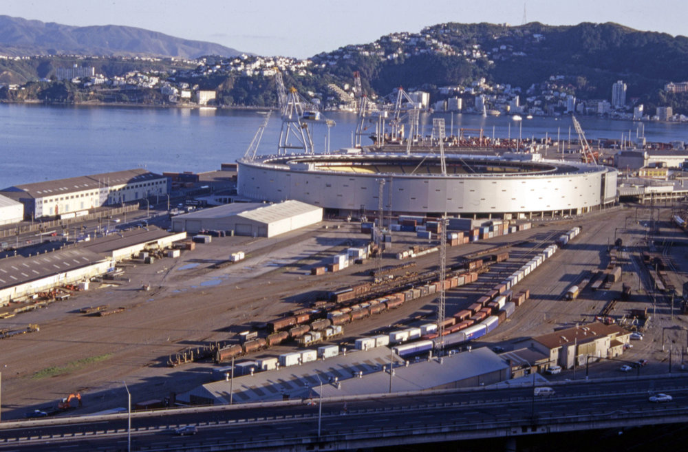 Wellington Regional Stadium and railyards