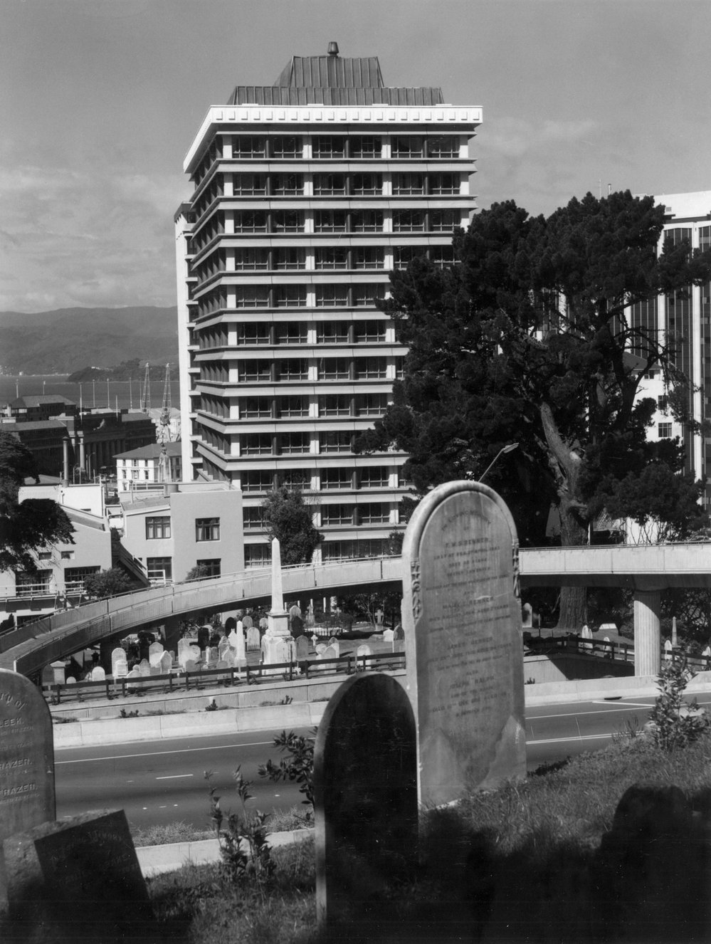 Bolton Street Cemetery and motorway