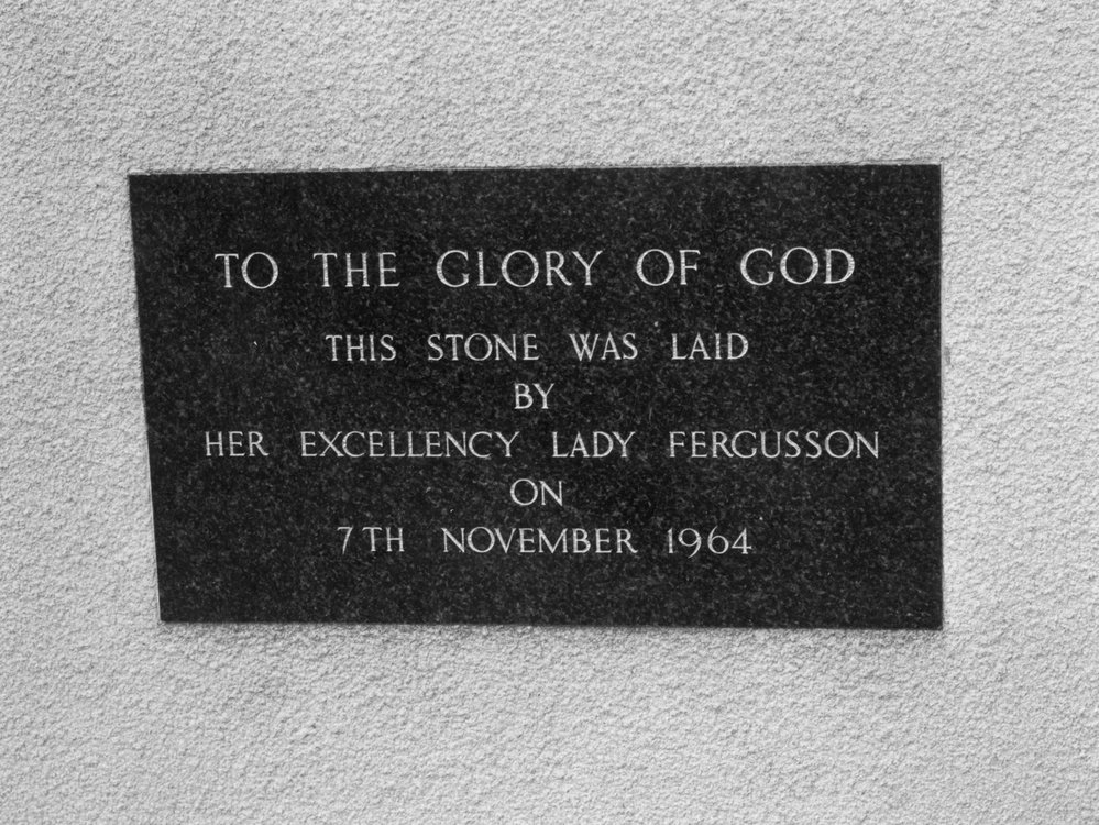 Foundation stone for Nurses Chapel, Wellington Hospital, Newtown