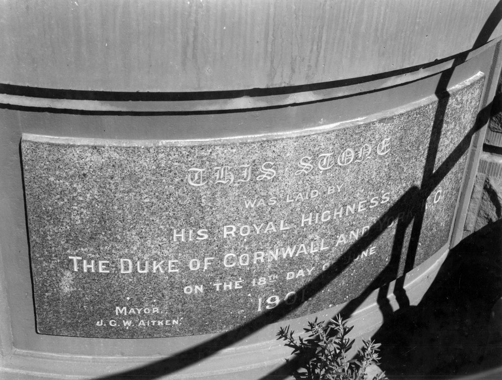 Wellington Town Hall Foundation Stone