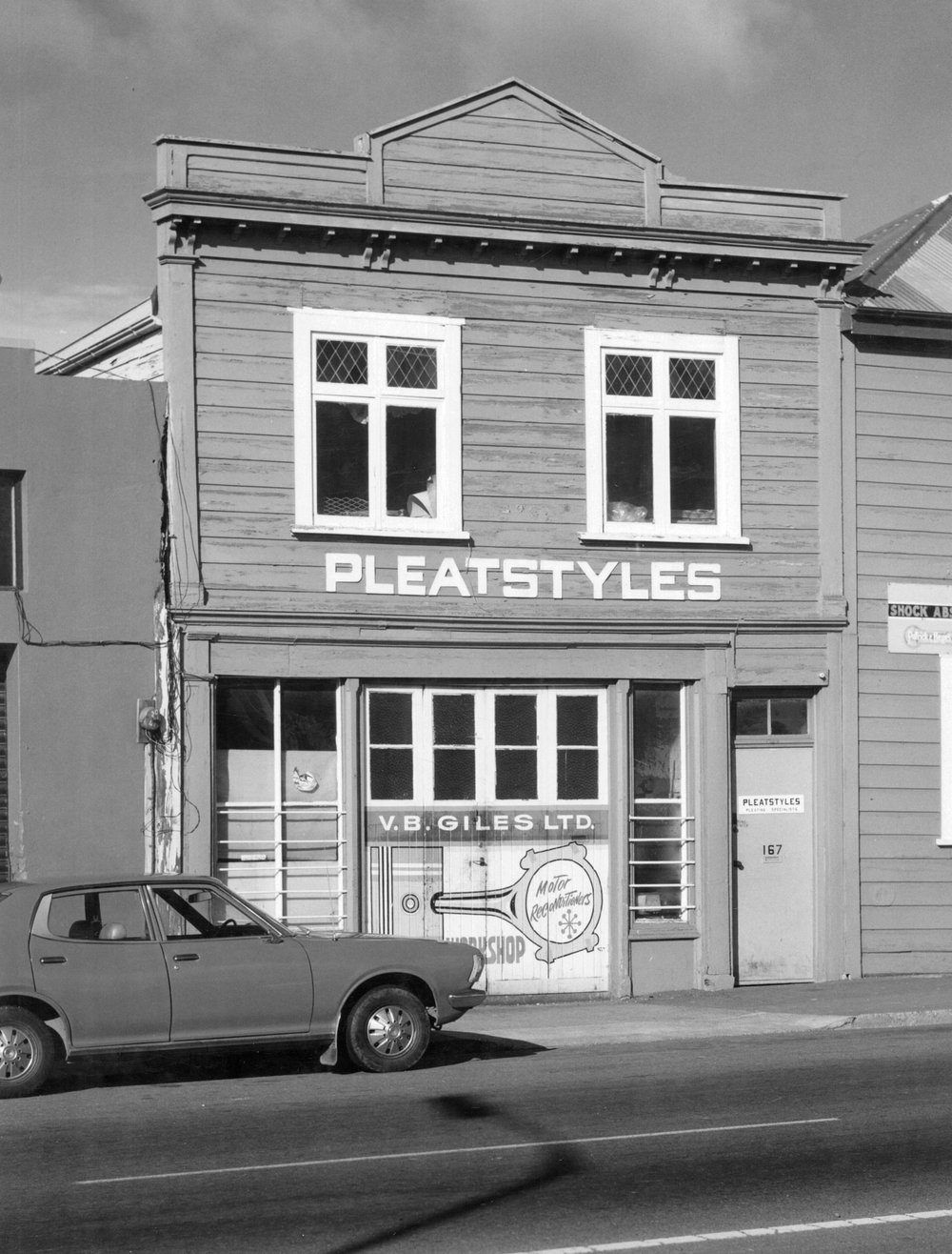 Pleatstyles, V.B. Giles Ltd, 167 Taranaki Street
