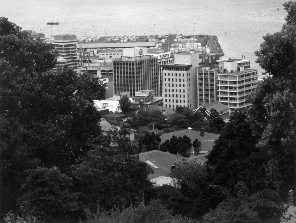 The Terrace and the Wellington container wharf