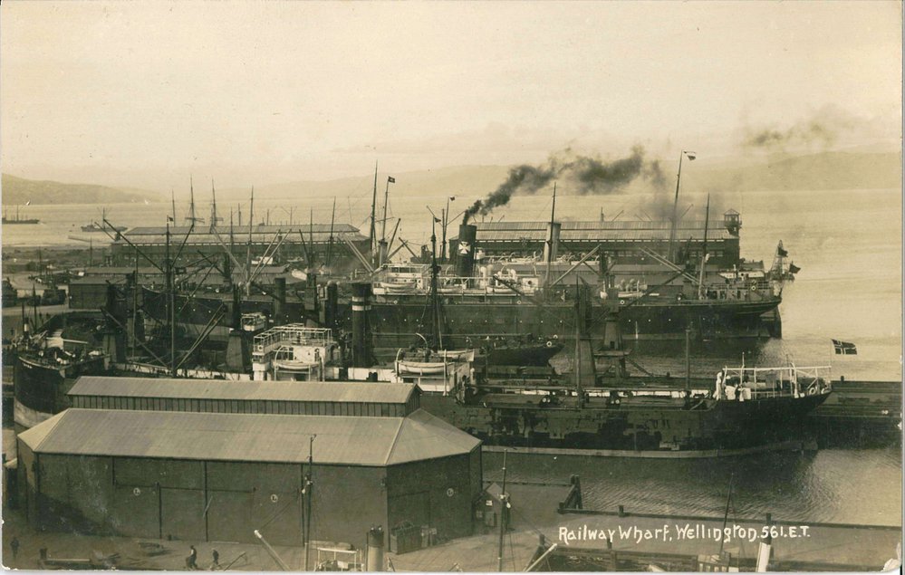 The northern wharves of Wellington harbour