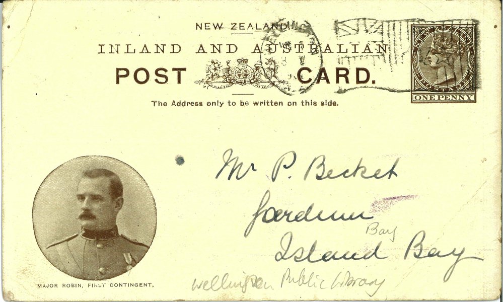 Major Robin, First Contingent