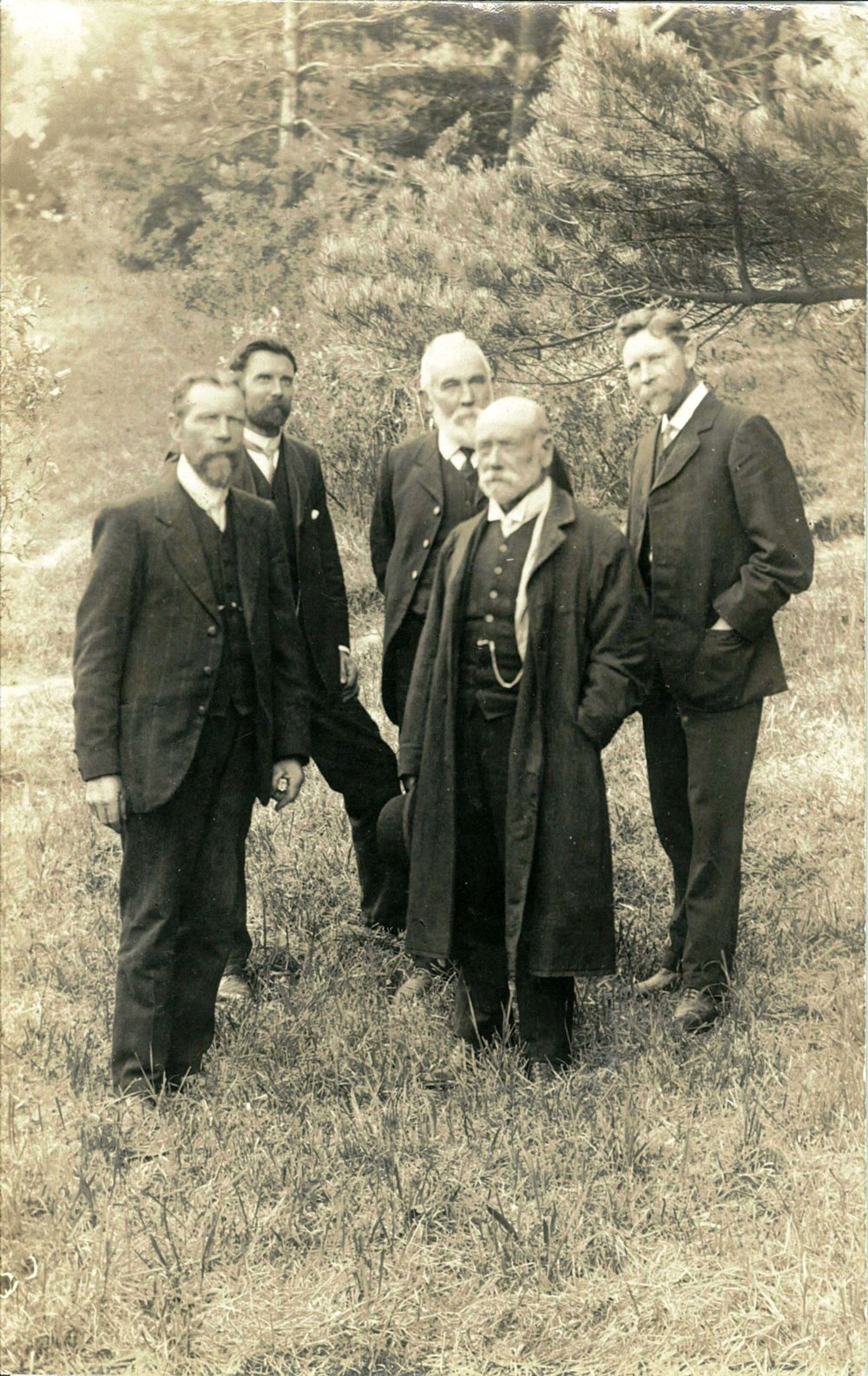 Group of men in a park