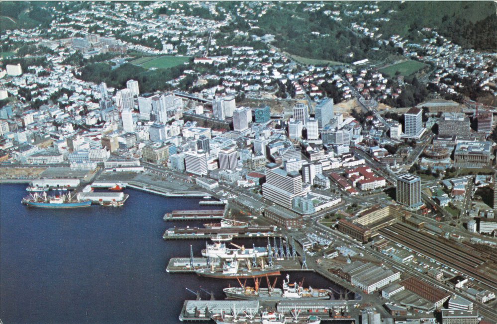 Aerial view of central Wellington