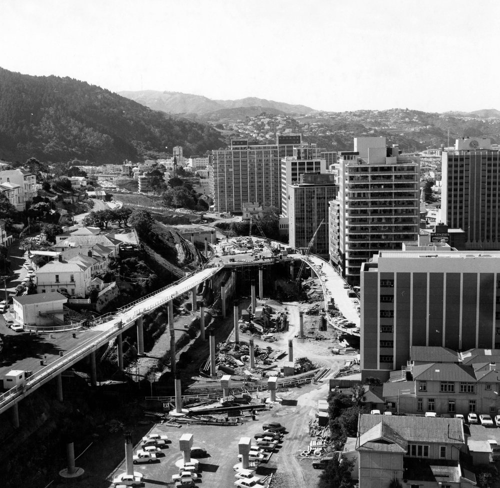 Wellington motorway under construction