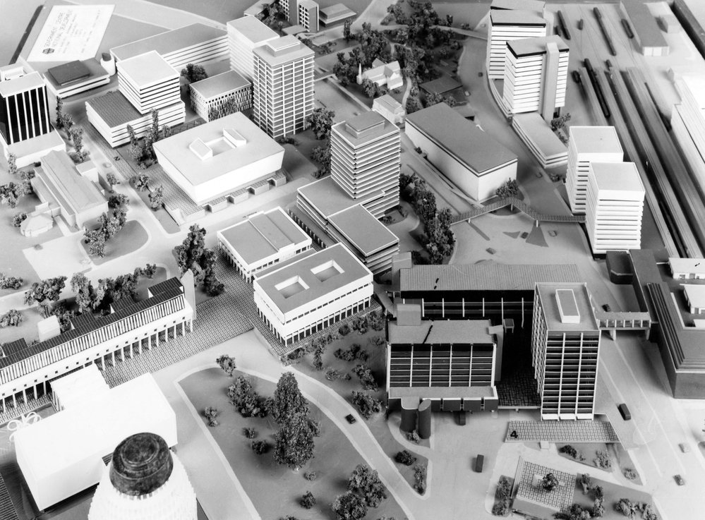 Model of proposed government precinct
