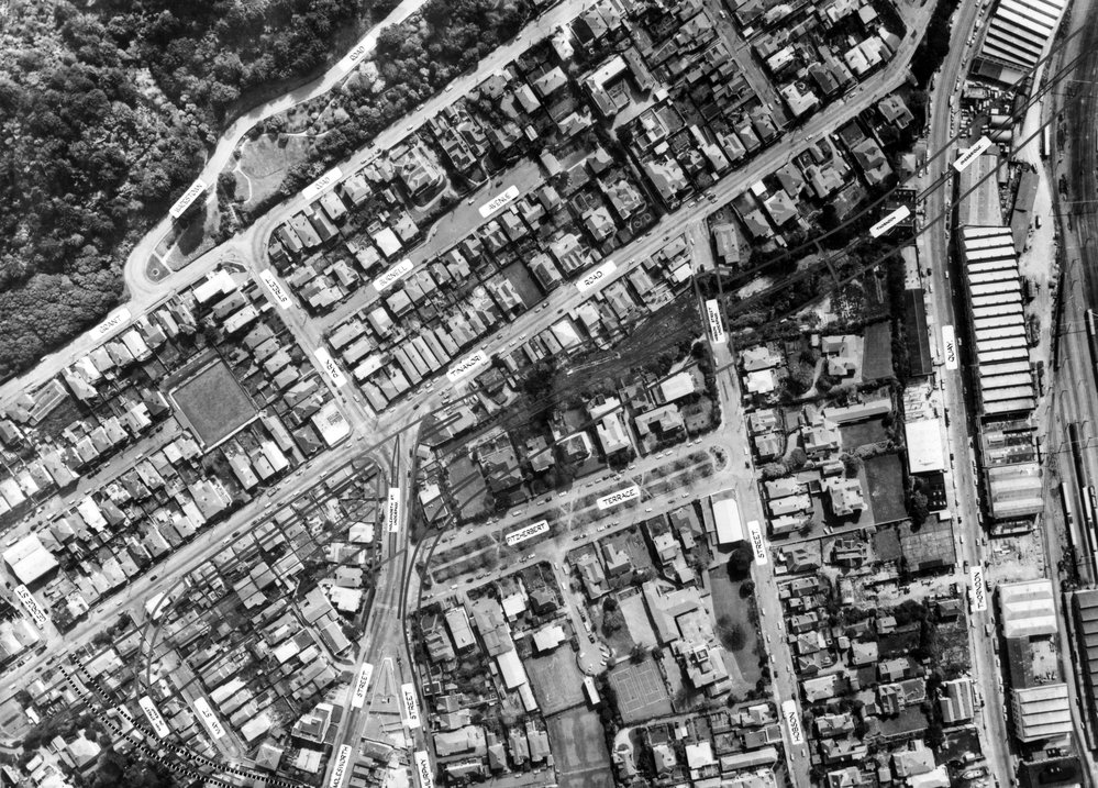 Proposed motorway route through Thorndon