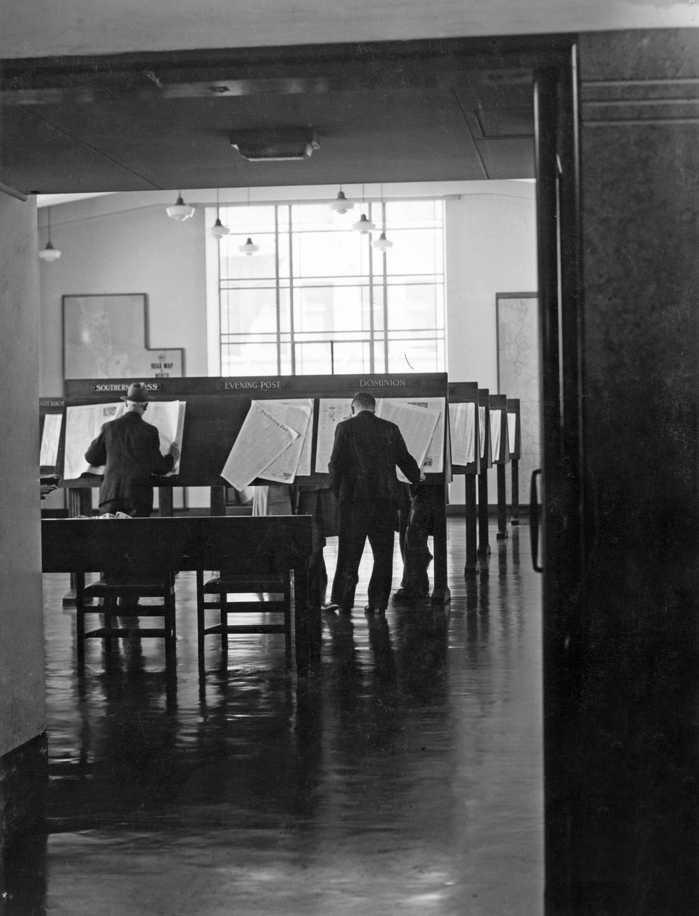 Entrance to the Newspaper Room