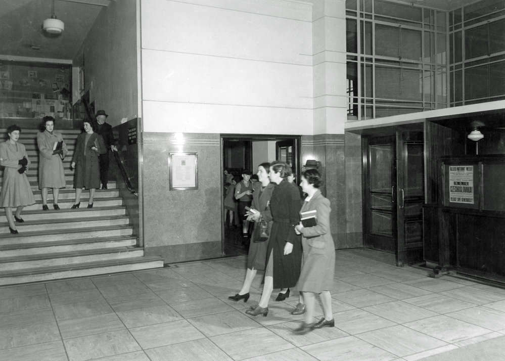 The entrance foyer, Wellington Central Public Library 