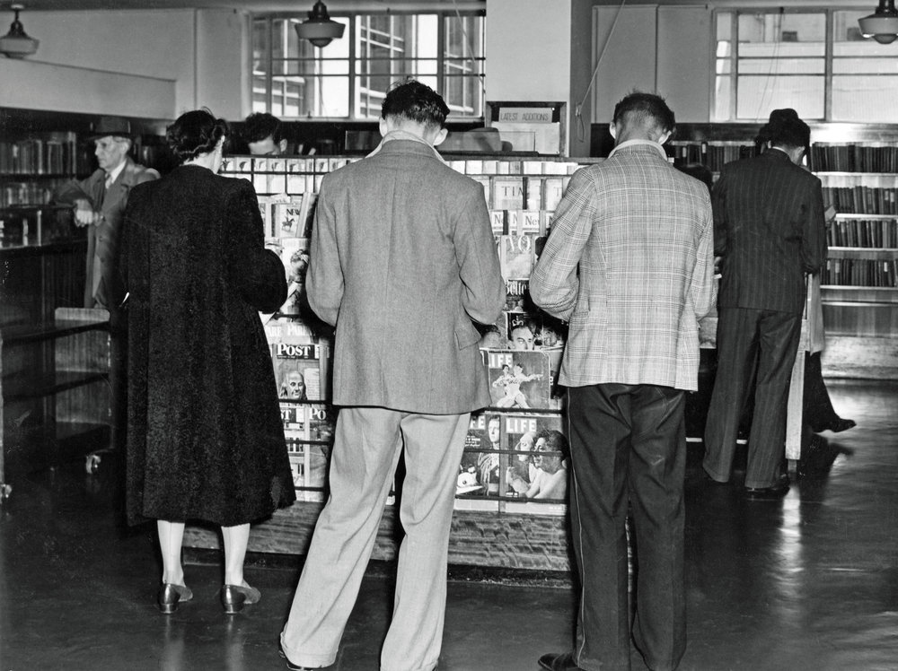 Old library lending collection